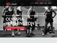 Tablet Screenshot of fitnessablaze.com